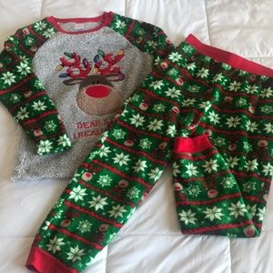 Fuzzy Reindeer Pajamas 🎅